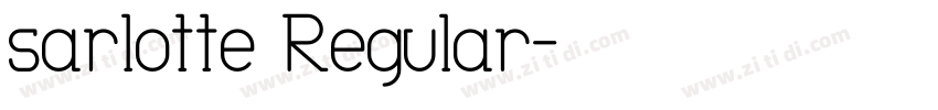 sarlotte Regular字体转换